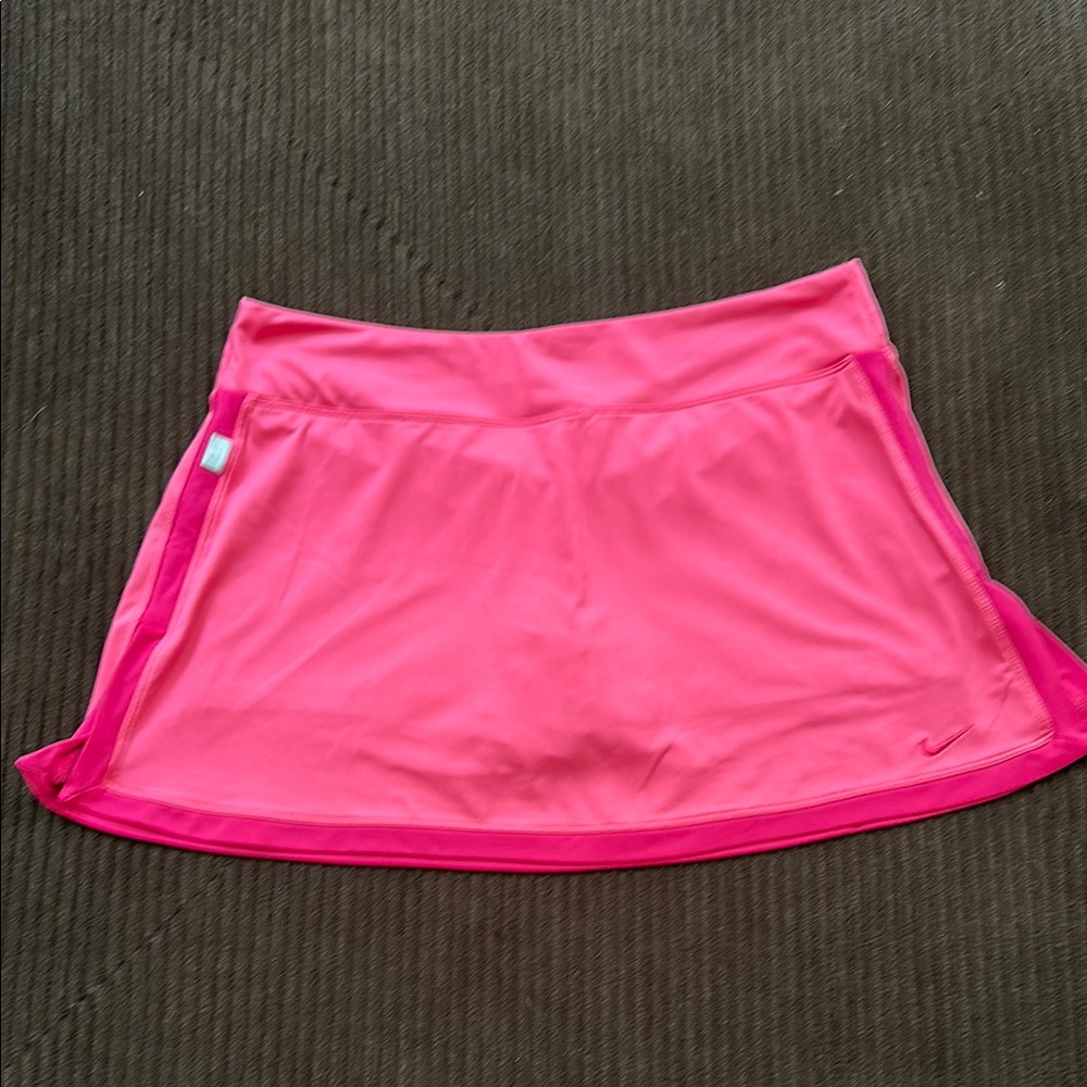 Nike Dri-FIT Bright Pink Dark Pink Border Ladies Tennis/PickleballSkort Large